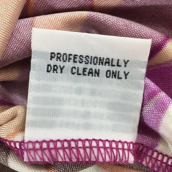 Yoana Baraschi Dress Womens XS Purple Orange Abstract Feather Print Shift Silk - Picture 12 of 14